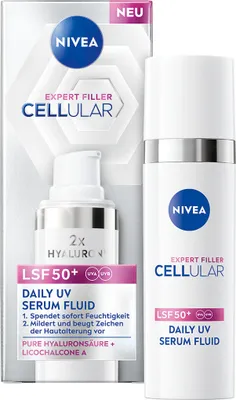 Produktbild von NIVEA Cellular Expert Filler Daily UV Serum Fluid LSF 50+ 30ml
