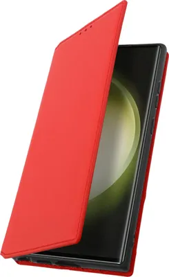 Zdjęcie produktu dla Avizar, Etui Galaxy S23 Ultra Magnetic Foldable z funkcją podstawki, czerwony