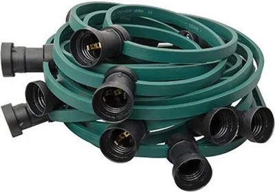 ILLU Lichterkette grün - 100 Meter Installations-Rohware - E27 Fassungen alle 100cm