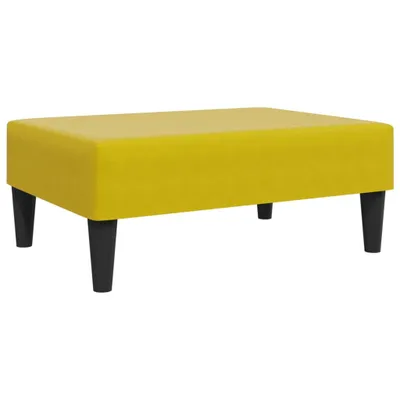Zdjęcie produktu dla Podnóżek, żółty, 77x55x31 cm, aksamit