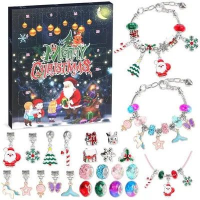 Produktbild von Kerstkalender für Mädchen - 24 Überraschungen - Schmuckkalender - Kinderfreude - Schmuck für Mädchen - Adventskalender - Schmuck für Kinder