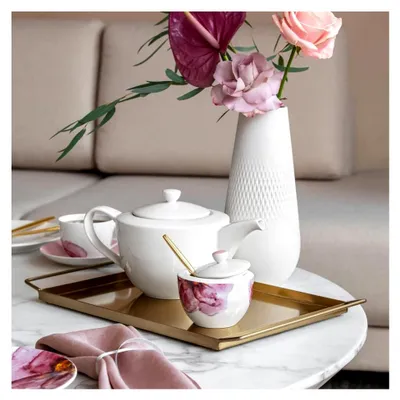 Produktbild von Villeroy & Boch - Teekanne For Me 1,2 Liter Weiß, spülmaschinenfest und mikrowellensicher