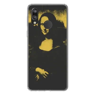 Produktbild von MuchoWow® Handyhülle Schutzhülle Hülle für Huawei P20 Lite (2020) Mona Lisa - Da Vinci - Gelb - Schwarz Silikon Softcase Handy Hülle - Kartenhalter