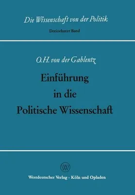 Obrázek produktu pro Einführung in die Politische Wissenschaft