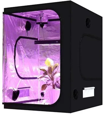 Immagine prodotto di Kit completo per coltivazione indoor con lampada LED e filtro antiodori a carbone attivo - Alluminio - Kit per idrocoltura