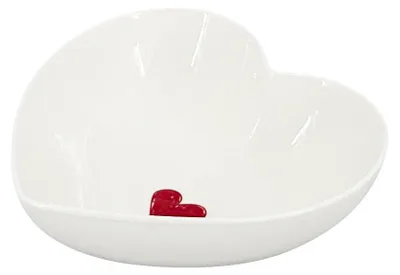 Obrázek produktu pro Mistička Srdce Valentýn 12,5cm, bílá/červená