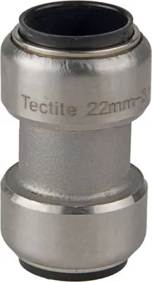 Produktbild von Edelstahl Steckfitting Tectite Schiebemuffe ohne Anschlag 22 mm DVGW