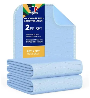 Obrázok produktu pre Umývateľná podložka pod posteľ pre inkontinenciu, 71x99 cm, modrá, balenie 2 kusov