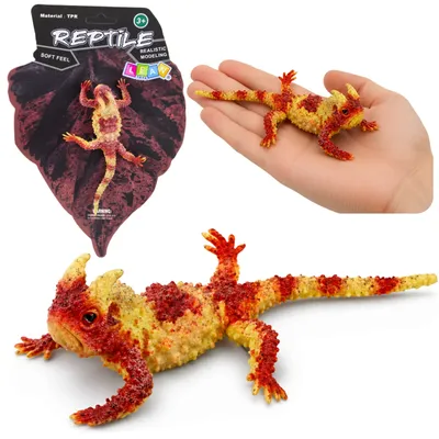 Immagine prodotto di Moloch Il Terribile Figurina di Gomma Estensibile Rettile Realistico 14 Cm