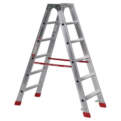 Produktbild von Euroline Premium 30577 Stufenstehleiter 2x6 Stufen
