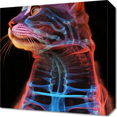 Zdjęcie produktu dla Obraz 40x40cm Anatomia Kota
