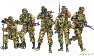 Zdjęcie produktu dla Italeri U.S. Infantry 90s, 8 lat(a), Beżowy, Plastik