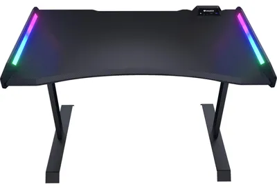 Produktbild von COUGAR Gaming Schreibtisch Mars 150, ARGB, Gerade, Rechteckige Form, Faserplatte, Stahl, Gaming, Schwarz