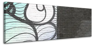 Produktbild von Leinwandgemälde Architektur-Wandbild 120x40 cm