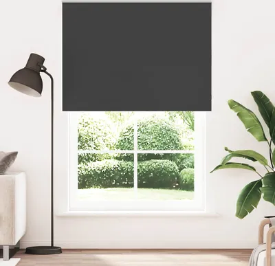 Produktbild von "2026 Promotion" Verdunkelungsrollo - Balkonrollo Sichtschutz - Schwarz 165x210 cm Stoffbreite 161,6 cm - Rollos CC23681
