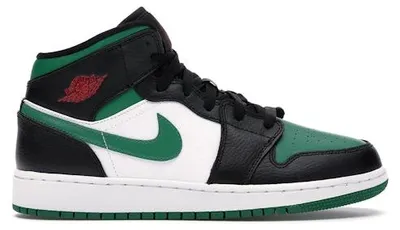 Obrázok produktu pre Jordan 1 Mid Green Toe (GS) - veľkosť EU 38