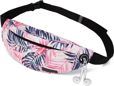Produktbild von Unyqoos® Gürteltasche für Herren und Damen – 3 Reißverschlusstaschen, Kopfhöreranschluss, verstellbarer Gurt, kratzfestes Innenfach, diebstahlsichere Rücktasche, wasserabweisend, ca. 105 g