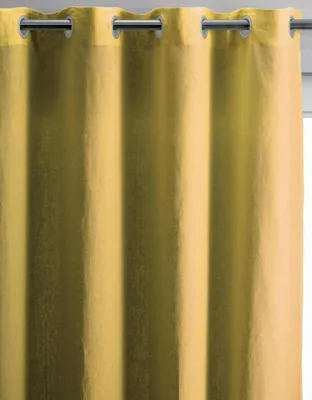 Image de Rideau Vivaraise Zeff en lin couleur Absynthe - 140 x 280 cm