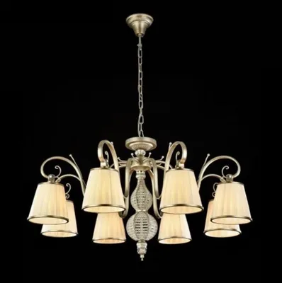 Image de Suspension baroque Casa Padrino, finition or antique, 82 x H 49 cm - Lustre en métal de luxe, style antique