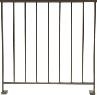 Produktbild von Pertura Geländerset Triton Aluminium taupe Bodenmontage 10 m