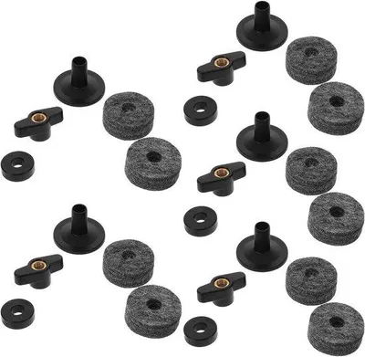 Productafbeelding van Cymbal Ondersteuningsaccessoires - Bekken Onderdelen - Drum Setup - Universele Toepassing - 5 Sets - Zwart