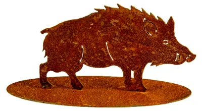 Produktbild von Gartenfigur Wildschwein aus Edelrost