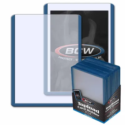 Produktbild von BCW Topload 3 x 4" (Blue Border) (25 ct.)
