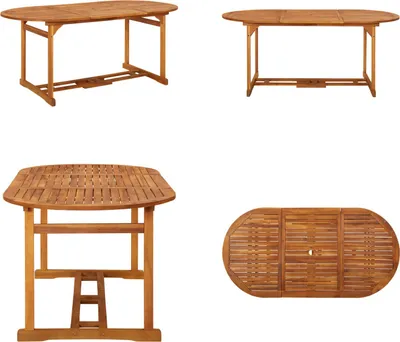 Produktbild von vidaXL Garten Esstisch 180x90x75 cm Massivholz Akazie - Esstisch - Esstische - Holztisch - Holztische