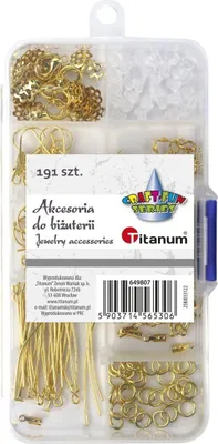 Obrázek produktu pro Šperkové doplňky zlaté 191 kusů Titanum v plastové krabičce