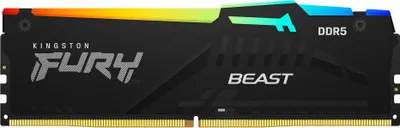 Image de Kingston Technology FURY Beast 32 Go 6000 MT/s DDR5 CL30 DIMM (Kit de 2) RGB EXPO