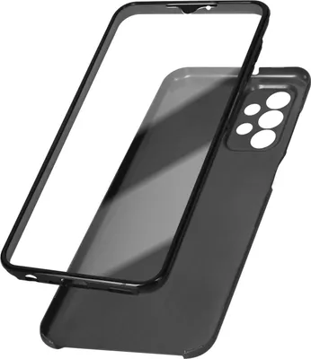 Produktbild von Avizar, 360° Rundum-Schutzhülle (Vorder- und Rückseite) für Samsung Galaxy A23 5G, Schwarz