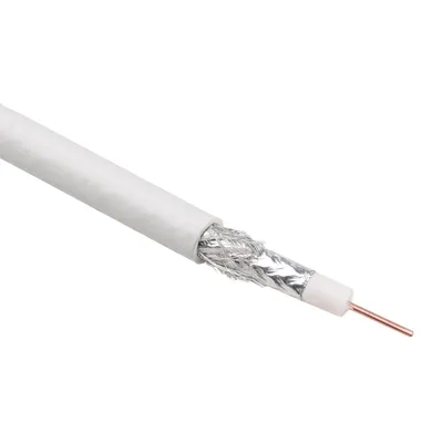 Zdjęcie produktu dla 25m antena satelitarna kabel koncentryczny CCTV TV FM SAT DVB-T DVB-S DVB-C biały