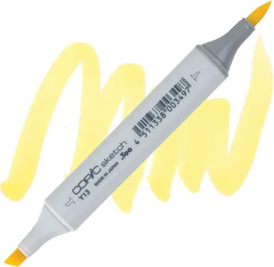 Image de COPIC Sketch double face Pinceau & Ciseau, Y13 Jaune citron