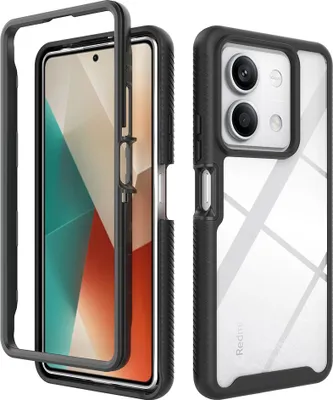 Image de Redmi Note 13 5G Cover, Hybrid Transparent dos TPU Bumper antichoc Housse de protection pour Xiaomi Redmi Note 13 5G Noir