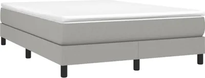 Produktbild von "Winter Sale" Boxspringbettgestell Hellgrau 140x200cm Stoff - clorisNeu152366 - Klassische BettenJugendbett Tagesbett