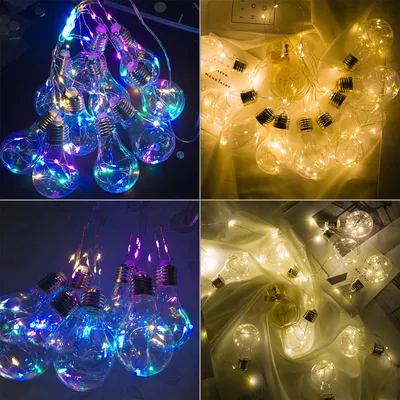 Image de 10 lampes Lumière suspendue LED String Light Firefly Party Home Decoration Romantique - USB Coloré