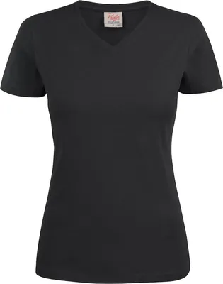 Produktbild von Damen T-Shirt Heavy V-Ausschnitt aus 100% Baumwolle mit verstärkten Schulternähten 160g/m²