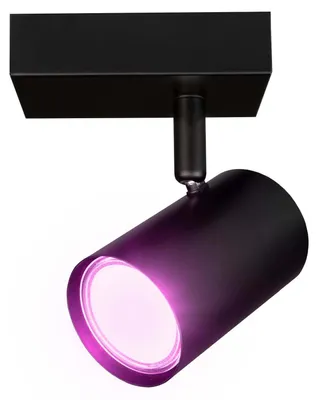 Produktbild von Ledvion Smart LED Deckenstrahler Schwarz 1-Licht GU10 4.9W RGBWW