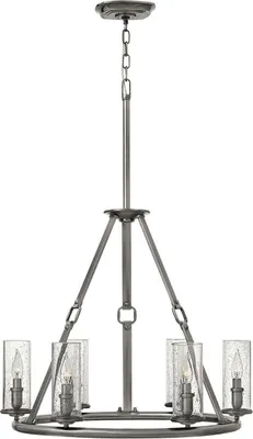 Produktbild von Elstead Dakota Kronleuchter E14 6-fach Poliertes antikes Nickel