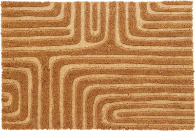 Obrázek produktu pro H&S Decoration | Rohožka - Kokosové vlákno - 59x39 cm - Protiskluzová - Stylová a odolná