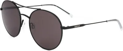Image de Lunettes de soleil pour femme DKNY DK305S 005 MATTE BLACK 54/19/135