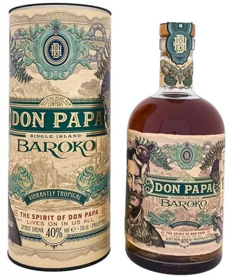 Produktbild von Don Papa Baroko + Box 700ml 40% Vol.
