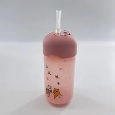 Produktbild von Suavinex Baby Lerntasse Silikonstrohhalm Cups Disney Kinder Trinkbecherville