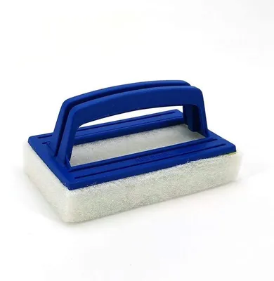 Produktbild von Wasserlinien-Schwammbürste, Poolreinigungsbürste, Zauberschwamm zum Entfernen von Schmutz und Reinigen von Poolwänden und -böden, mit Griff