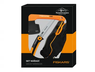 Obrázok produktu pre Fiskars Darčekový Set Outdoor Pílka Xtract + Sekera X5 + Rukavice 10761