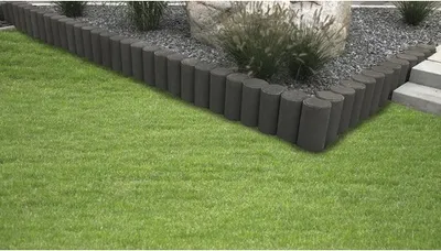 Produktbild von Rundpalisade iMount mit Hohlkehle anthrazit 11 cm x 60 cm