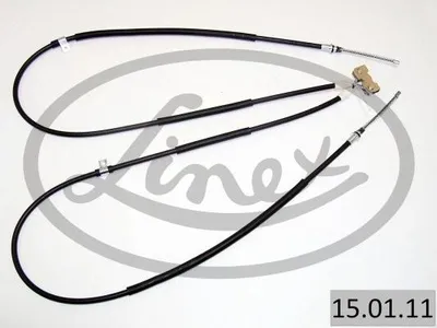Produktbild von LINEX Handbremsseil 15.01.11 Hinten für FORD Fiesta Mk4 Schrägheck (JAS, JBS) 1635/1450/1582/1395mm