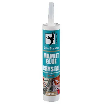 A product shot of a tube of glue.
