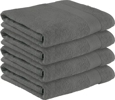 Produktbild von Erwin Müller Badetuch Sindelfingen" 4er-Pack anthrazit 100x150 cm"