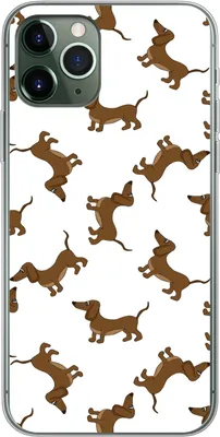 Produktbild von MuchoWow® Handyhülle Schutzhülle Hülle für Telefoonhoesje iPhone 11 Pro Muster - Hund - Dackel - Jungen - Mädchen - Kinder - Kinder Silikon Softcase Handy Hülle - Handy
